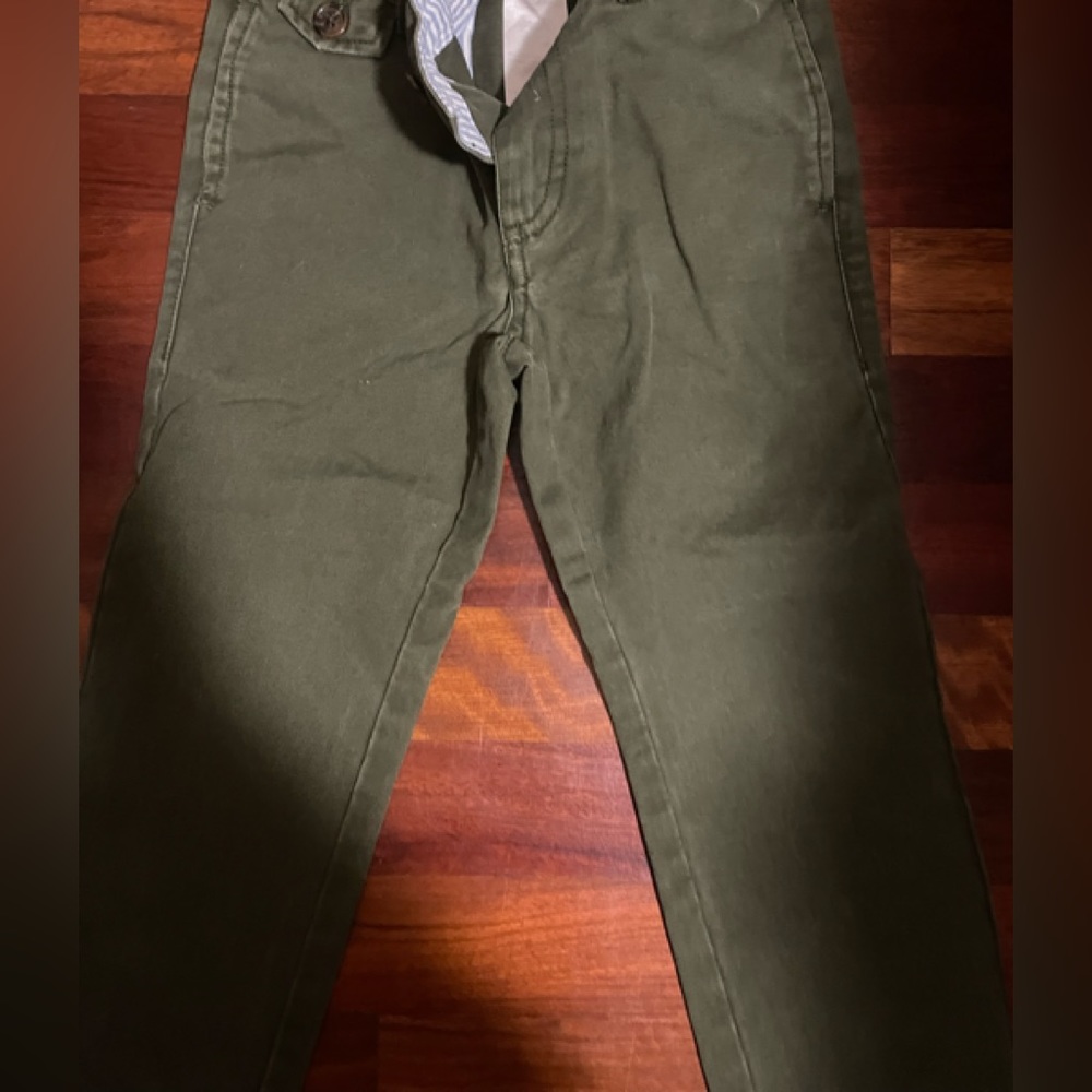 Jacadi green pants, like new size 4